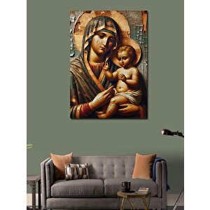 Kanvas Tablo Madonna Ve Çocuk 100x140 cm