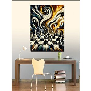 Kanvas Tablo Satranç Fırtınası 50x70 cm
