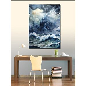 Kanvas Tablo Fırtınalı Deniz 50x70 cm