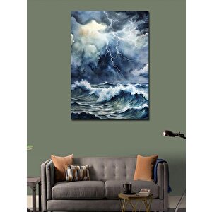 Kanvas Tablo Fırtınalı Deniz 50x70 cm
