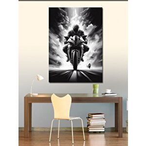Kanvas Tablo Gölge Motorcu 70x100 cm