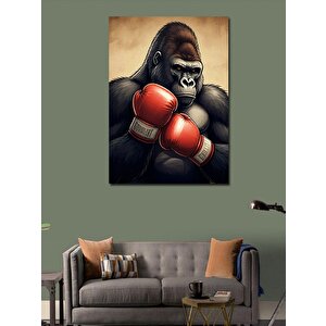 Kanvas Tablo Boksör Goril 70x100 cm