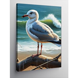 Kanvas Tablo Deniz Kenarında Martı 50x70 cm