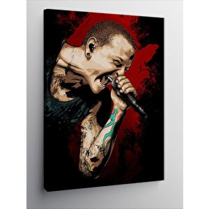Kanvas Tablo Chester Bennington 50x70 cm