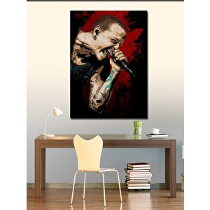 Kanvas Tablo Chester Bennington 50x70 cm