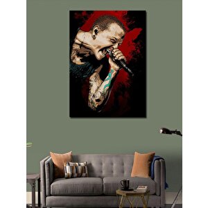 Kanvas Tablo Chester Bennington 50x70 cm