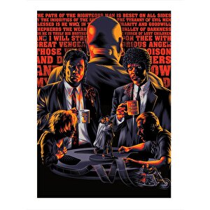 Pulp Fiction Dekoratif Ahşap Tablo 35cm X50cm 35x50 cm
