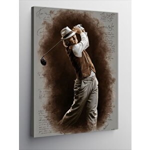 Kanvas Tablo Golf Oynayan Adam 70x100 cm