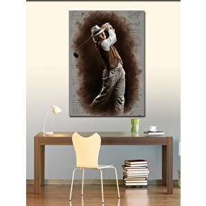 Kanvas Tablo Golf Oynayan Adam 70x100 cm