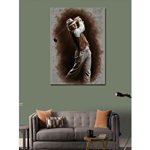 Kanvas Tablo Golf Oynayan Adam 70x100 cm