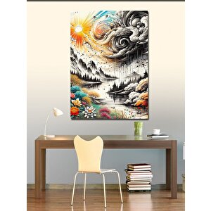 Kanvas Tablo Doğa Fırtınası 100x140 cm