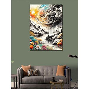 Kanvas Tablo Doğa Fırtınası 100x140 cm