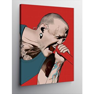 Kanvas Tablo Chester Bennington 50x70 cm