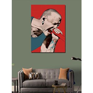 Kanvas Tablo Chester Bennington 50x70 cm