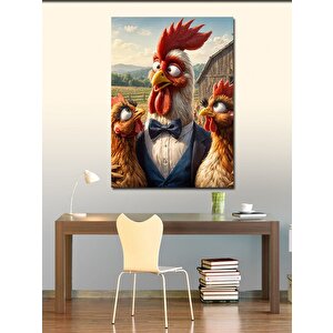 Kanvas Tablo Tavukların Mafyası 50x70 cm
