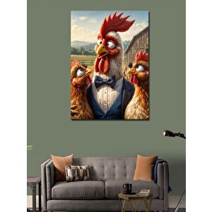 Kanvas Tablo Tavukların Mafyası 50x70 cm