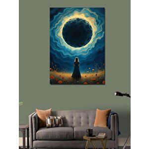 Kanvas Tablo Gökyüzünü Seyreden Kadın 70x100 cm
