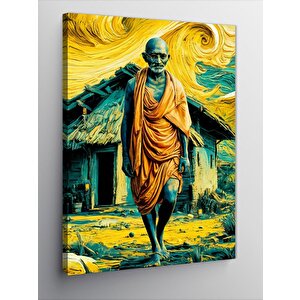 Kanvas Tablo Mahatma Gandi 100x140 cm