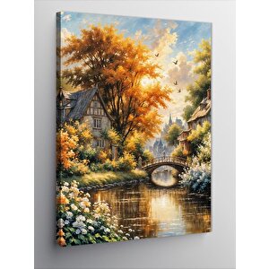 Kanvas Tablo Sonbahar Gölü 70x100 cm