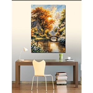 Kanvas Tablo Sonbahar Gölü 70x100 cm