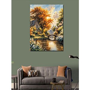 Kanvas Tablo Sonbahar Gölü 70x100 cm