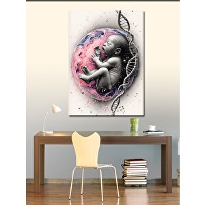 Kanvas Tablo Rahimdeki Bebek 100x140 cm