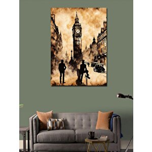 Kanvas Tablo Big Ben Sokak 50x70 cm