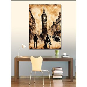 Kanvas Tablo Big Ben Sokak 70x100 cm