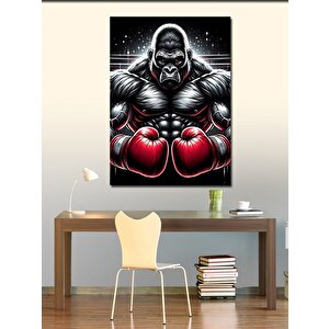 Kanvas Tablo Boksör Goril 100x140 cm