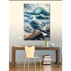Kanvas Tablo Kıyıda Martı 100x140 cm