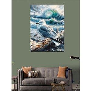 Kanvas Tablo Kıyıda Martı 100x140 cm