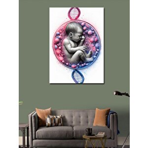 Kanvas Tablo Rahimdeki Bebek 100x140 cm