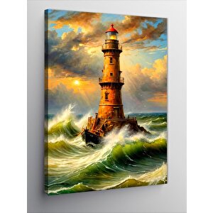 Kanvas Tablo Fırtına Feneri 70x100 cm