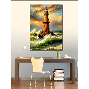 Kanvas Tablo Fırtına Feneri 70x100 cm