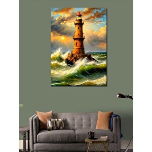 Kanvas Tablo Fırtına Feneri 70x100 cm