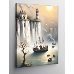 Kanvas Tablo Fırtınalı Şelale 100x140 cm