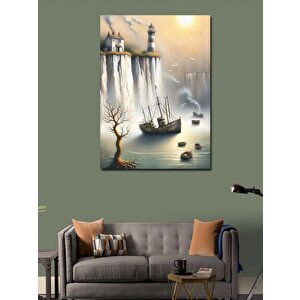 Kanvas Tablo Fırtınalı Şelale 100x140 cm
