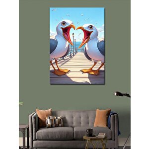 Kanvas Tablo Aşık Martılar 70x100 cm