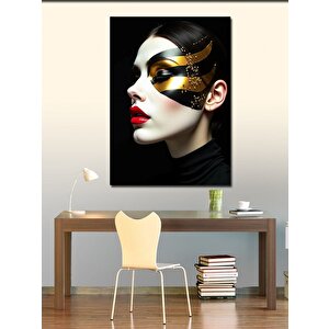 Kanvas Tablo Gizemli Maske 100x140 cm