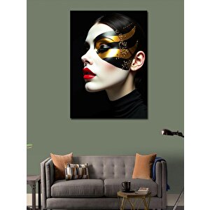 Kanvas Tablo Gizemli Maske 100x140 cm