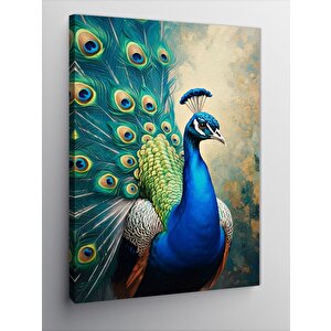 Kanvas Tablo Görkemli Tavuskuşu 70x100 cm