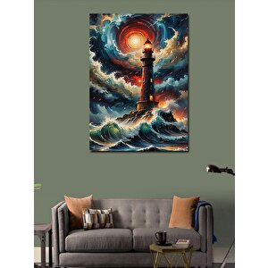 Kanvas Tablo Fırtına Feneri 100x140 cm