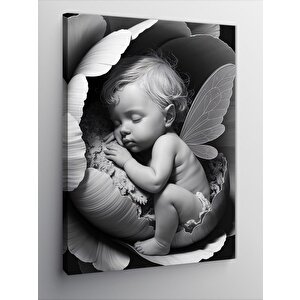 Kanvas Tablo Uyuyan Peri Bebek 50x70 cm