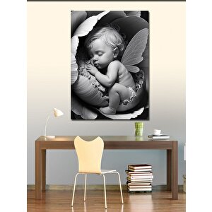 Kanvas Tablo Uyuyan Peri Bebek 50x70 cm