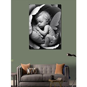 Kanvas Tablo Uyuyan Peri Bebek 50x70 cm