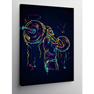 Kanvas Tablo Fitness Gym  Temalı