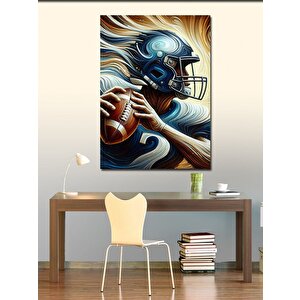Kanvas Tablo Fırtınalı Futbolcu 70x100 cm