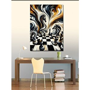 Kanvas Tablo Satranç Fırtınası 100x140 cm