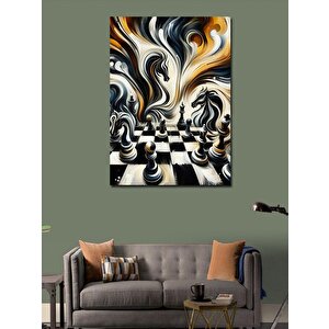 Kanvas Tablo Satranç Fırtınası 100x140 cm