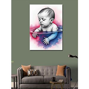 Kanvas Tablo Uyuyan Bebek 70x100 cm